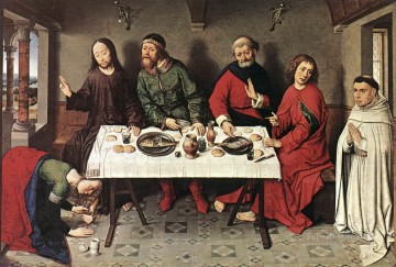 Cristo en la casa de Simón religioso Dirk Bouts Pinturas al óleo